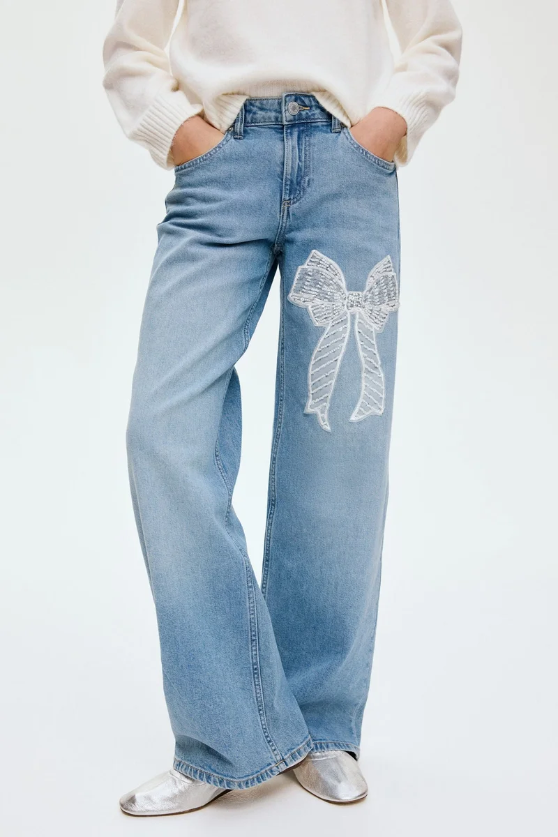 H&M Relaxed Wide Leg Jeans